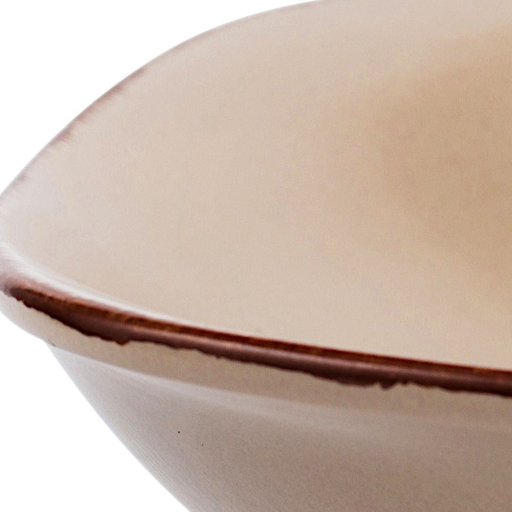 Deep ceramic square dinner plate SUGAR 23 cm, 900 ml