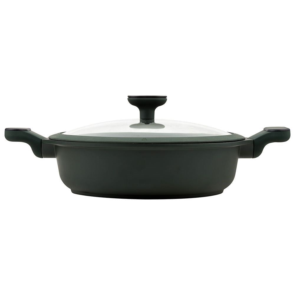 Deep frying pan with 5 layers non-stick for all stoves