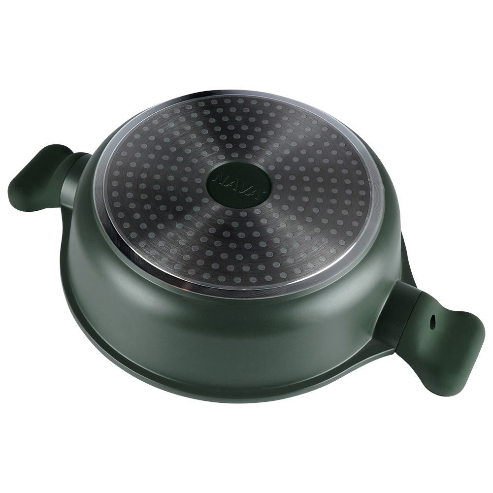 Deep frying pan with 5 layers non-stick for all stoves