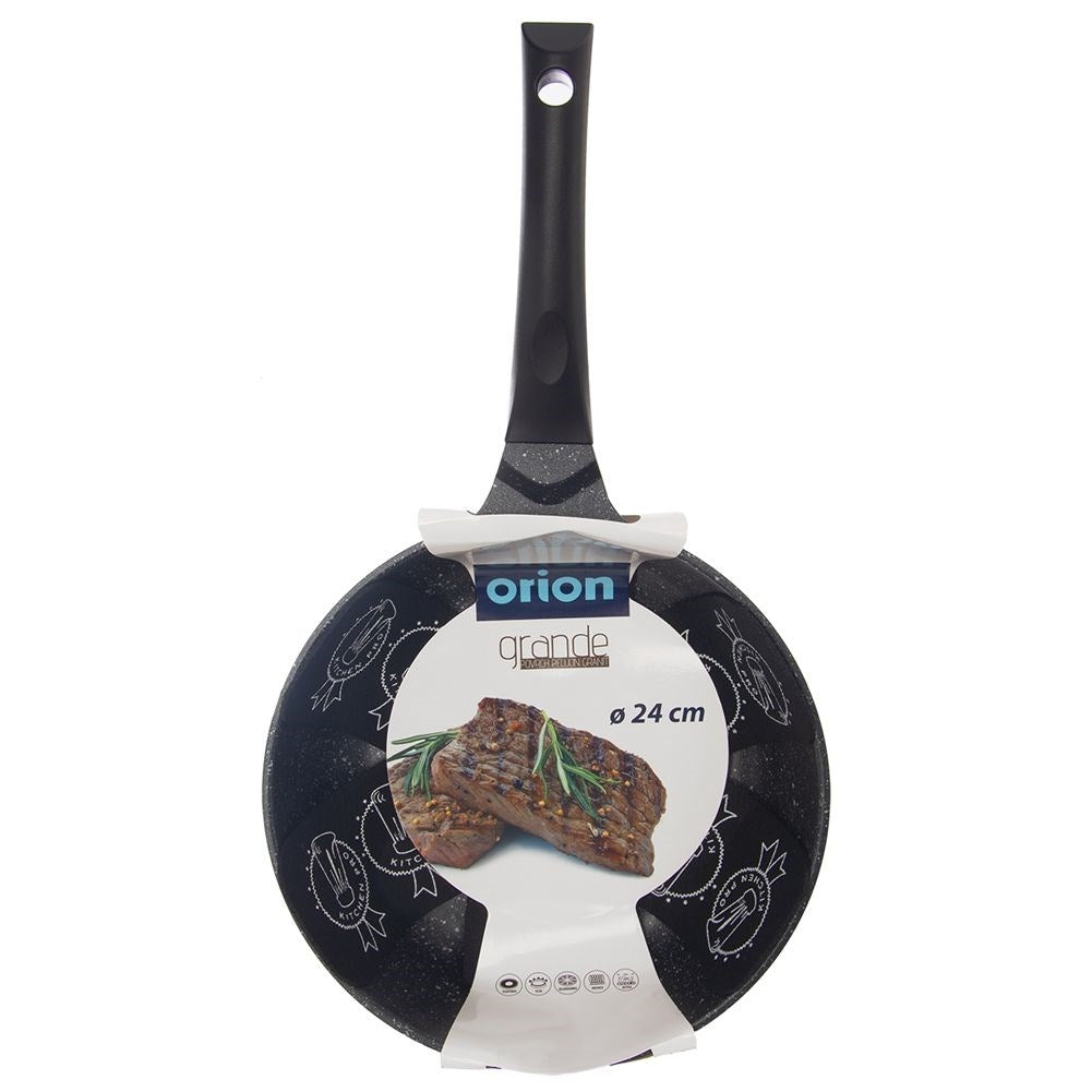 Deep frying pan with Pfluon Granit for all stoves