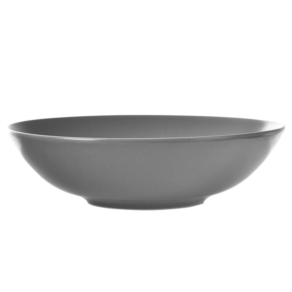 Deep gray plate 20.5 cm diameter microwave safe