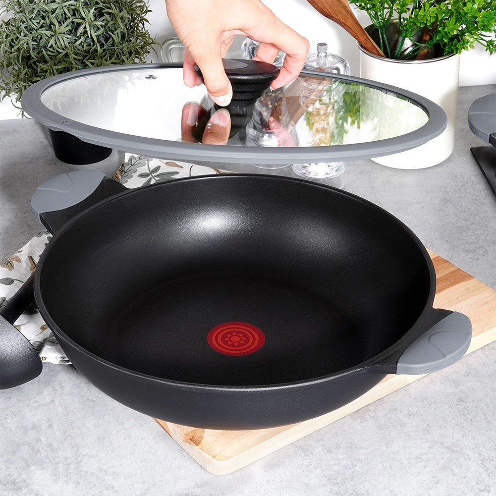 Deep non-stick frying pan with heating indicator GALI 32 cm, 5 l