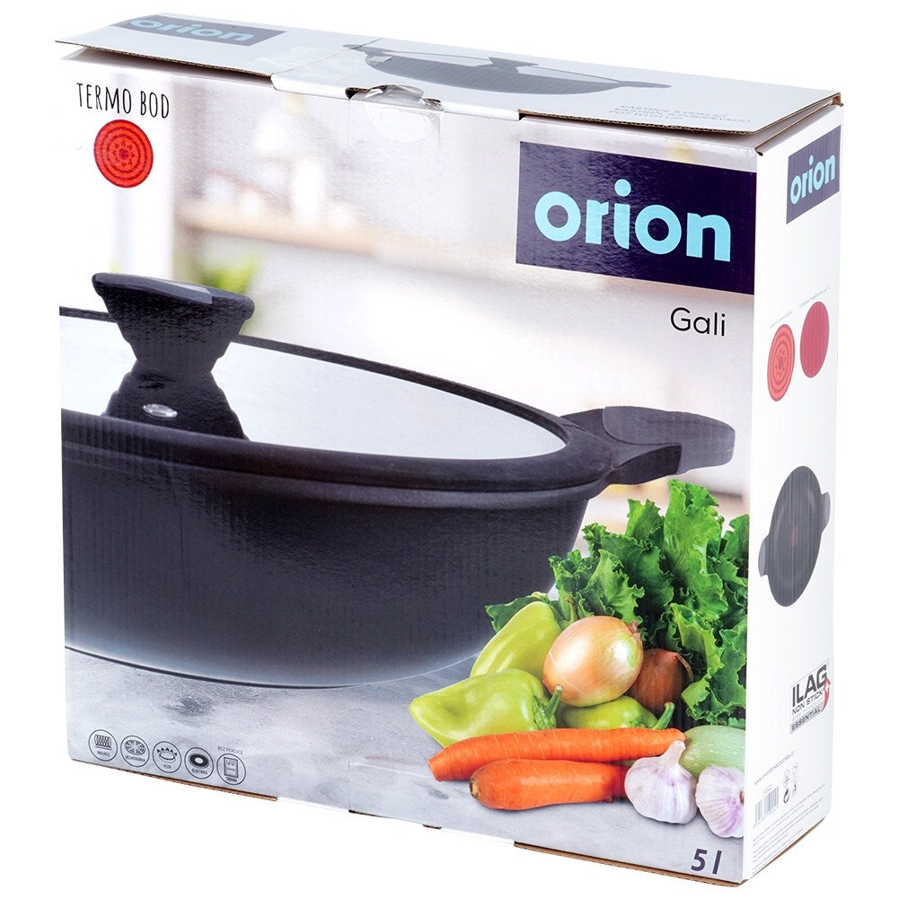Deep non-stick frying pan with heating indicator GALI 32 cm, 5 l
