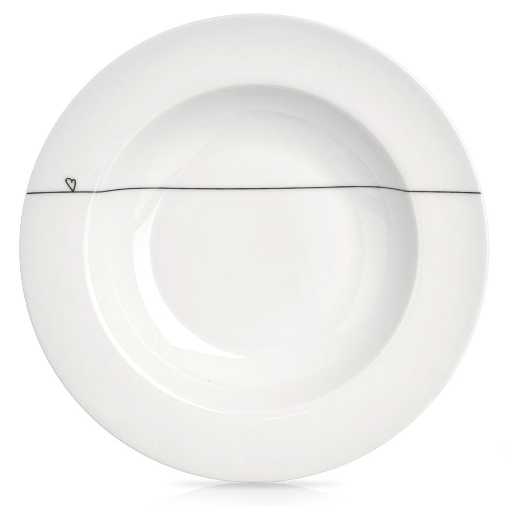 Deep porcelain bowl 250 ml - Perfect for soups and salads