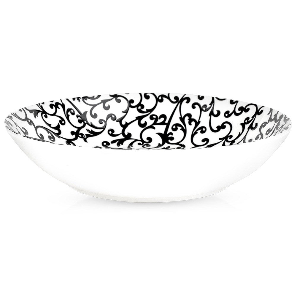Deep porcelain dinner plate ELLIE 20 cm, 750 ml