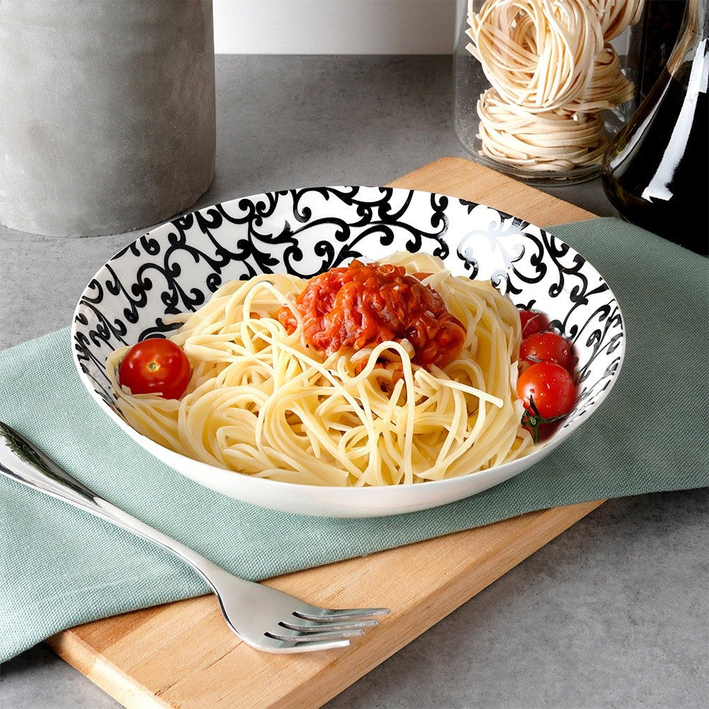 Deep porcelain dinner plate ELLIE 20 cm, 750 ml