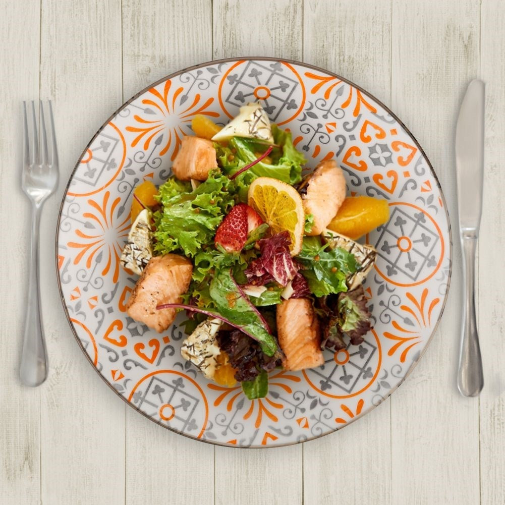 Deep porcelain dishes: Microwave safe and dishwasher safe