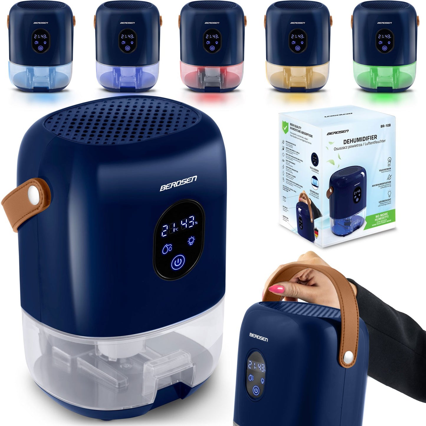 Dehumidifier - Moisture absorber Berdsen BR-10B Blue