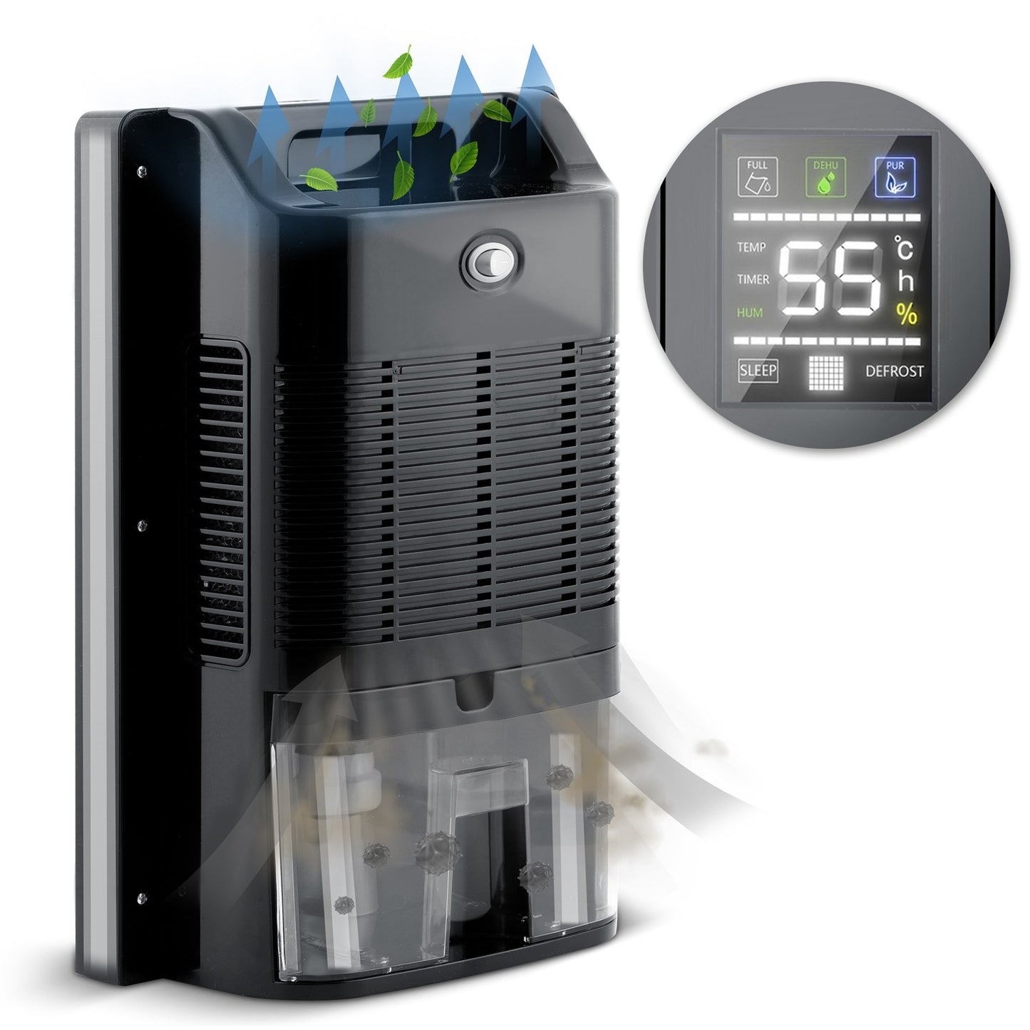 Dehumidifier - Moisture absorber Berdsen BR-20D Black