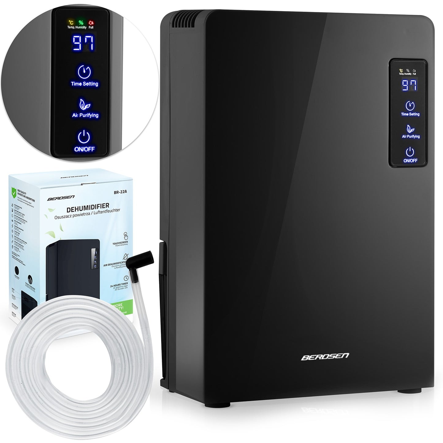 Dehumidifier - Moisture absorber Berdsen BR-22A Black