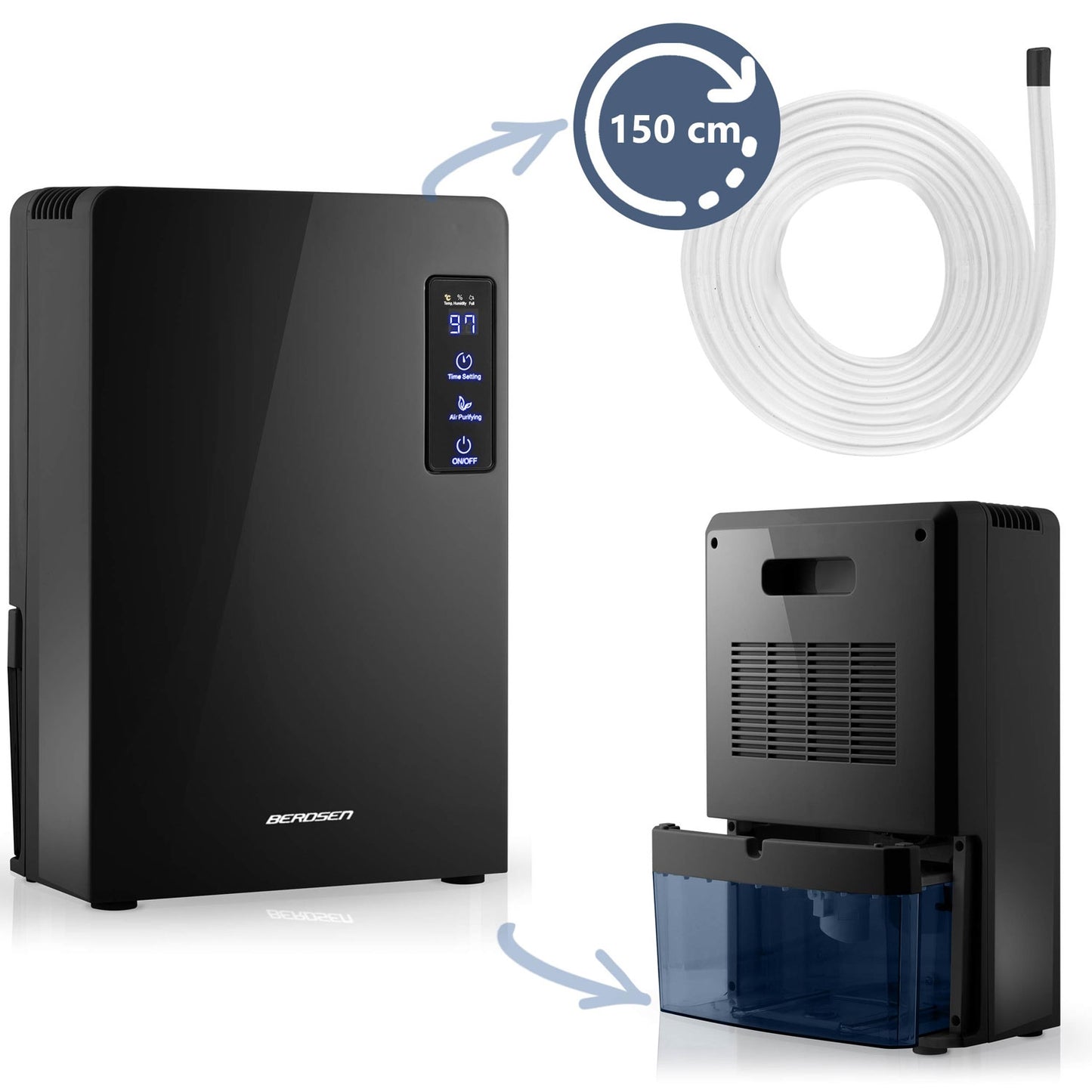 Dehumidifier - Moisture absorber Berdsen BR-22A Black