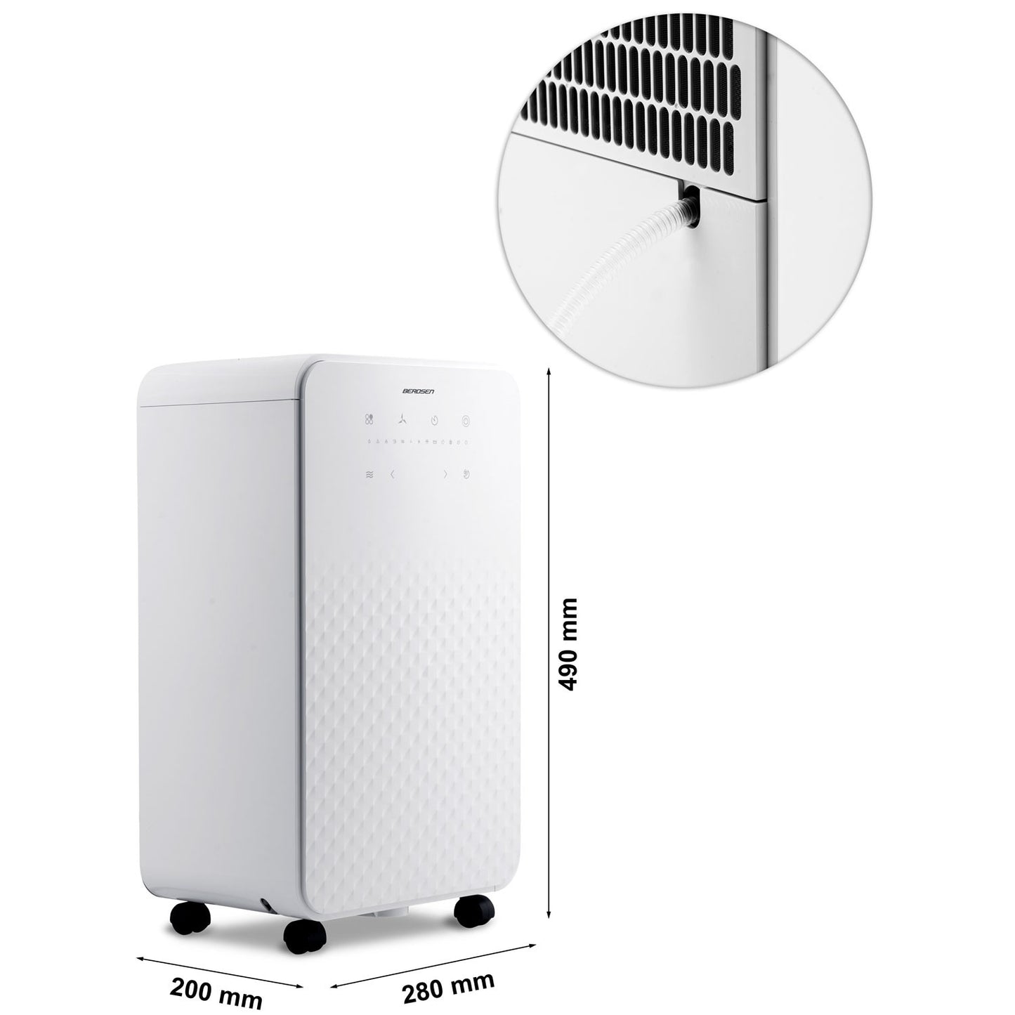 Dehumidifier - Moisture absorber Berdsen BR-524 White