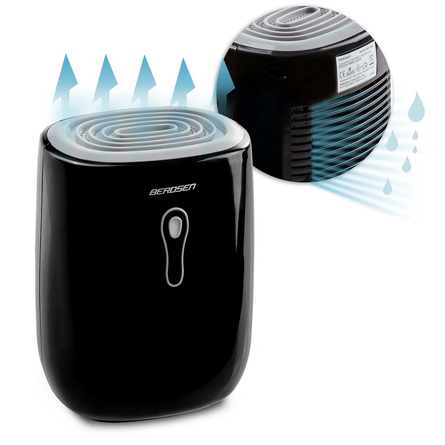 Dehumidifier - Moisture absorber Berdsen BR-75B Black/Grey