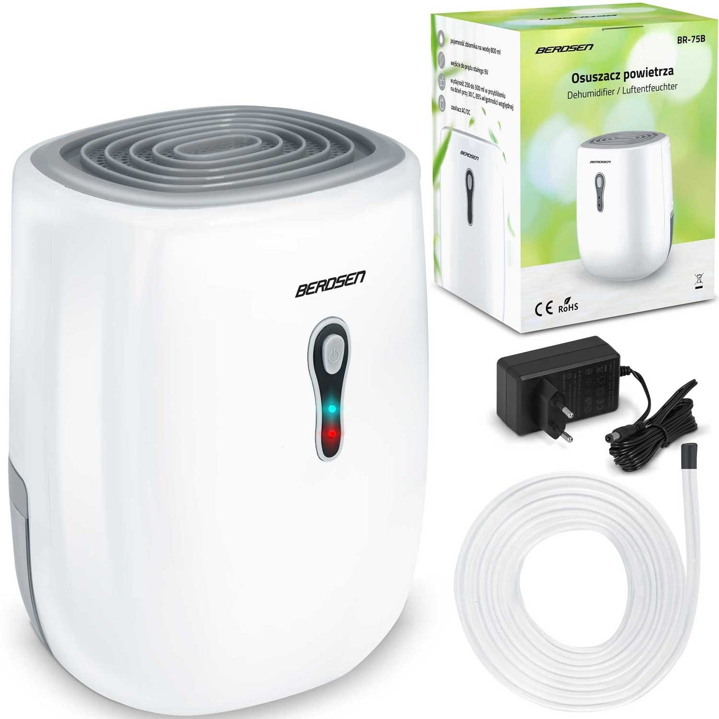 Dehumidifier - Moisture absorber Berdsen BR-75B White