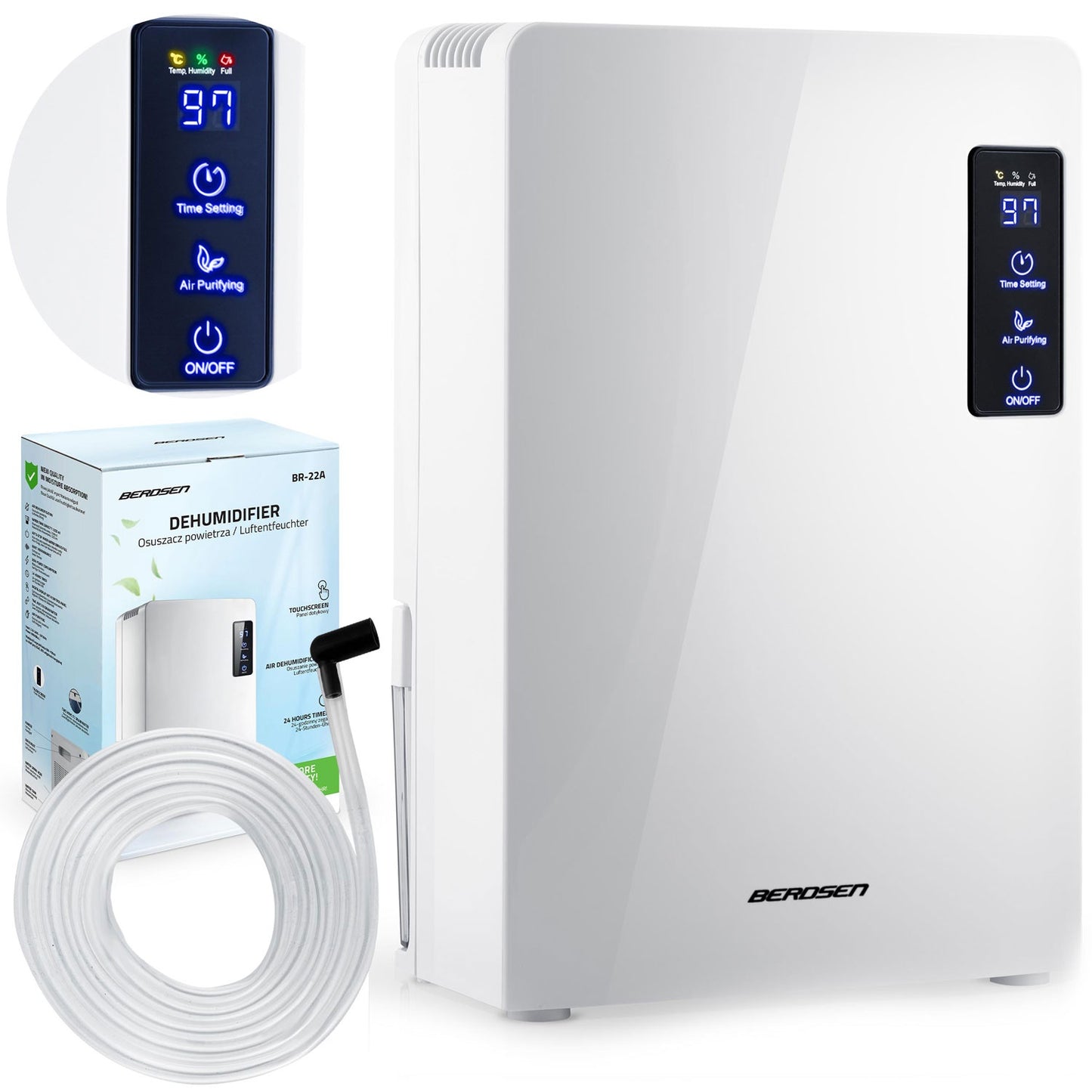 Dehumidifier - moisture absorber Berdsen BR-22A white