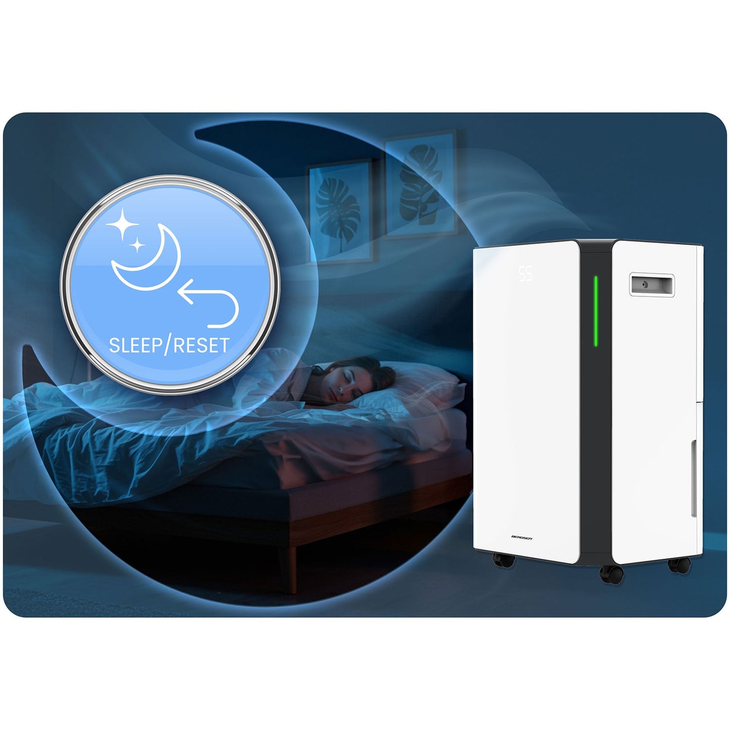 Dehumidifier with WiFi, 20L/Day, 4.5L Tank, Quiet