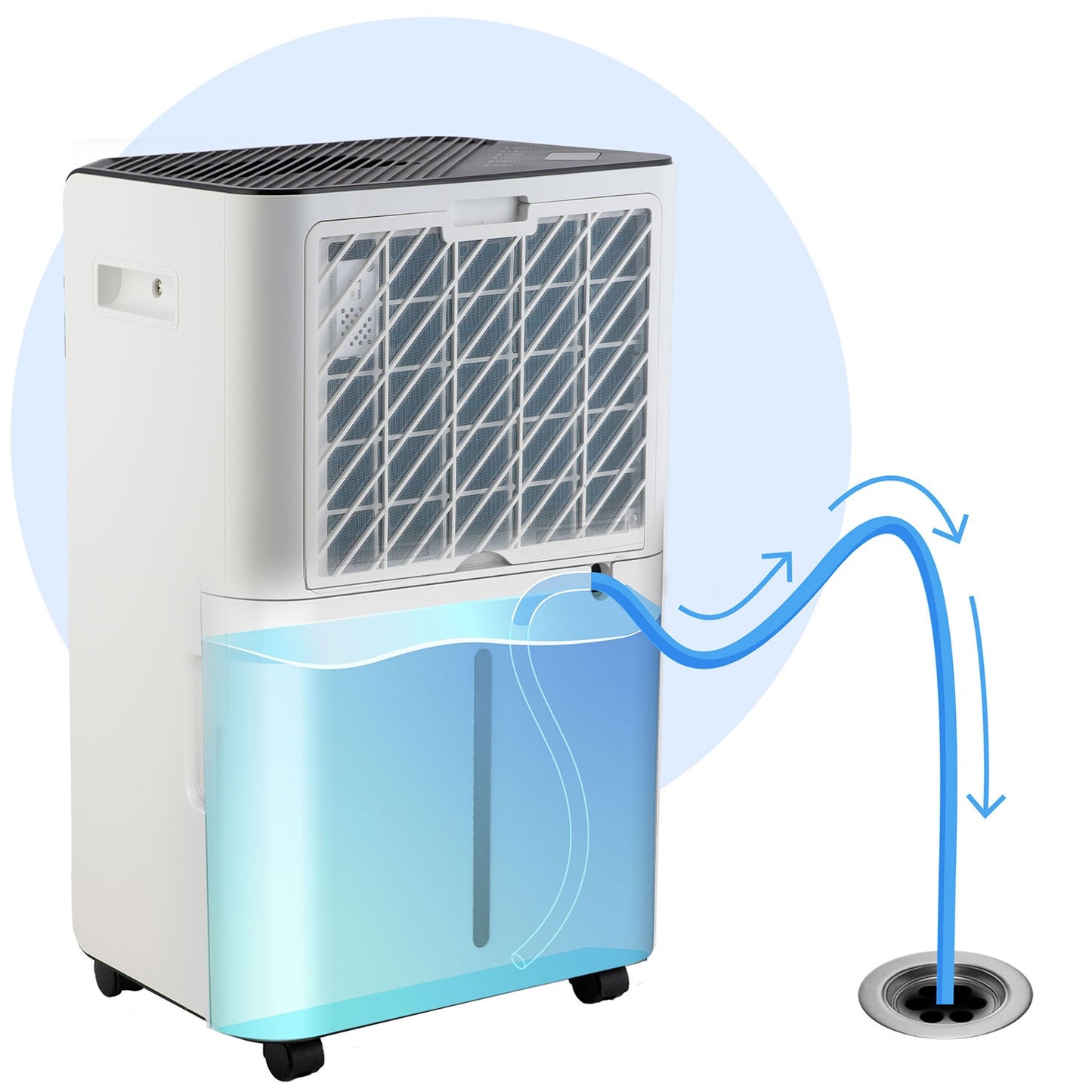 Dehumidifier with WiFi, 20L/Day, 4.5L Tank, Quiet
