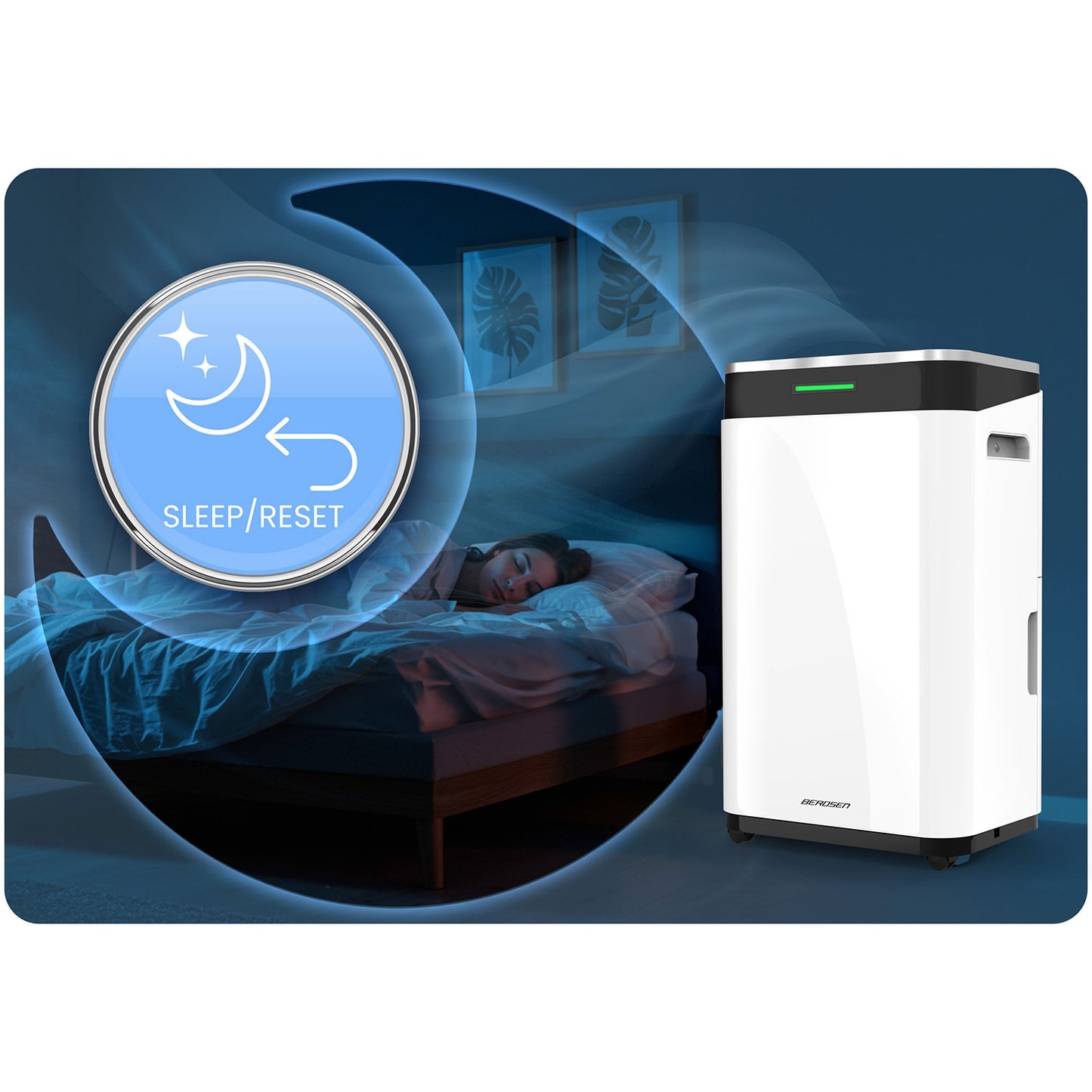 Dehumidifier with WiFi, 25L/Day, 6.5L Tank, Quiet, 30m²
