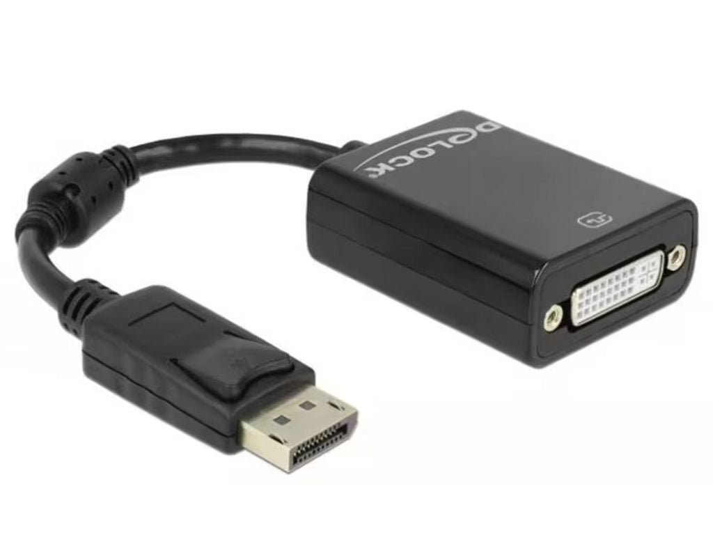 Delock Adapter DisplayPort male to DVI female - Black