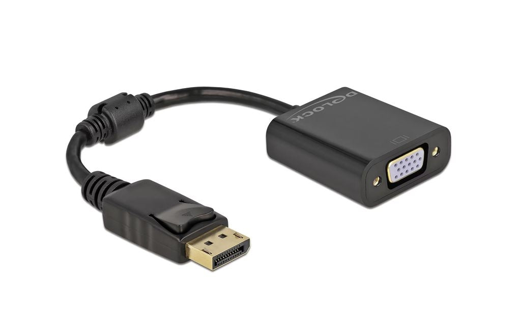 Delock Adapter DisplayPort male to VGA female - Black