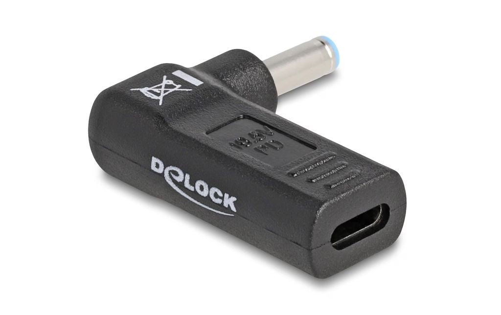 Delock Adapter for charging cable laptop USB-C female to HP 4.5 x 3 mm male
