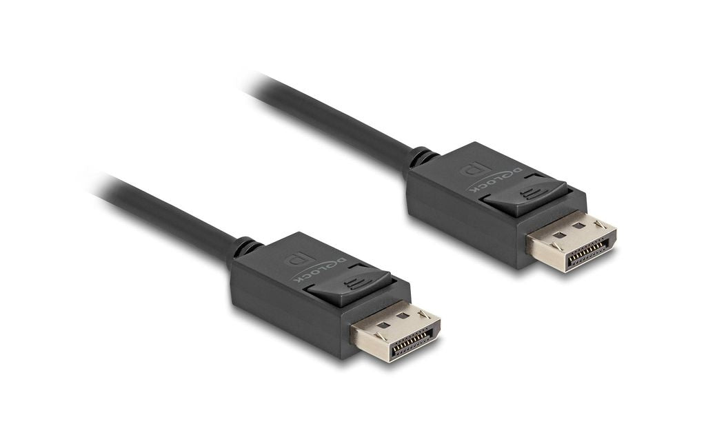 Delock Coaxial DisplayPort cable 16K at 60Hz, 80Gbps, 1m