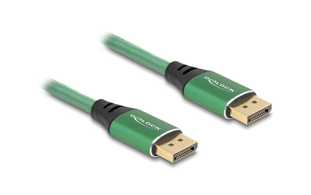 Delock DisplayPort Cable 16K @ 60Hz, 2m - Green