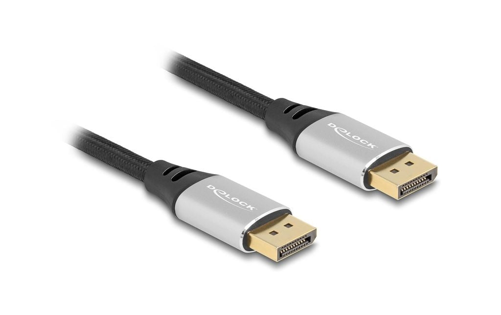 Delock DisplayPort Cable 16K @ 60Hz, 2m - Silver