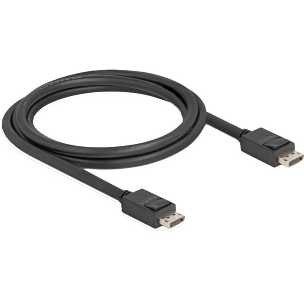Delock DisplayPort Cable 16K at 60Hz, 80 Gbps, 1.8 m