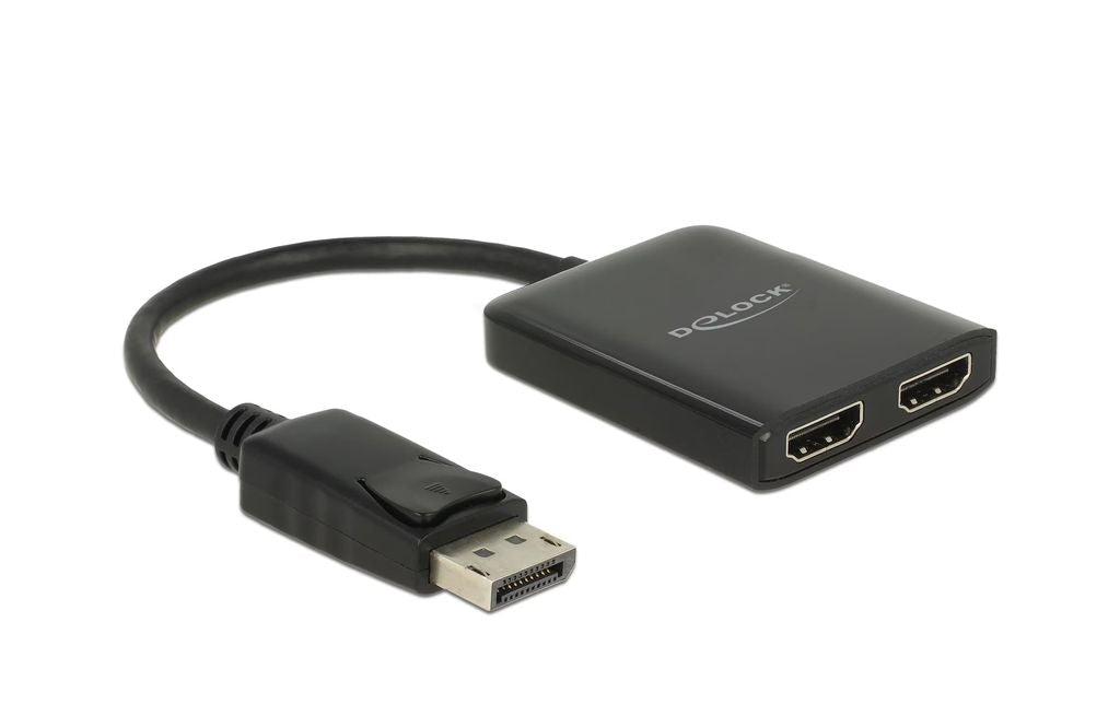 Delock DisplayPort Splitter 1x DisplayPort to 2x HDMI MST