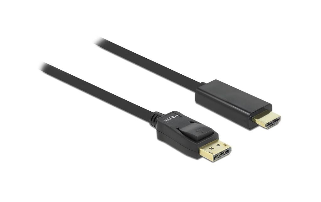 Delock DisplayPort to High Speed HDMI Cable, Passive, 3m - Black