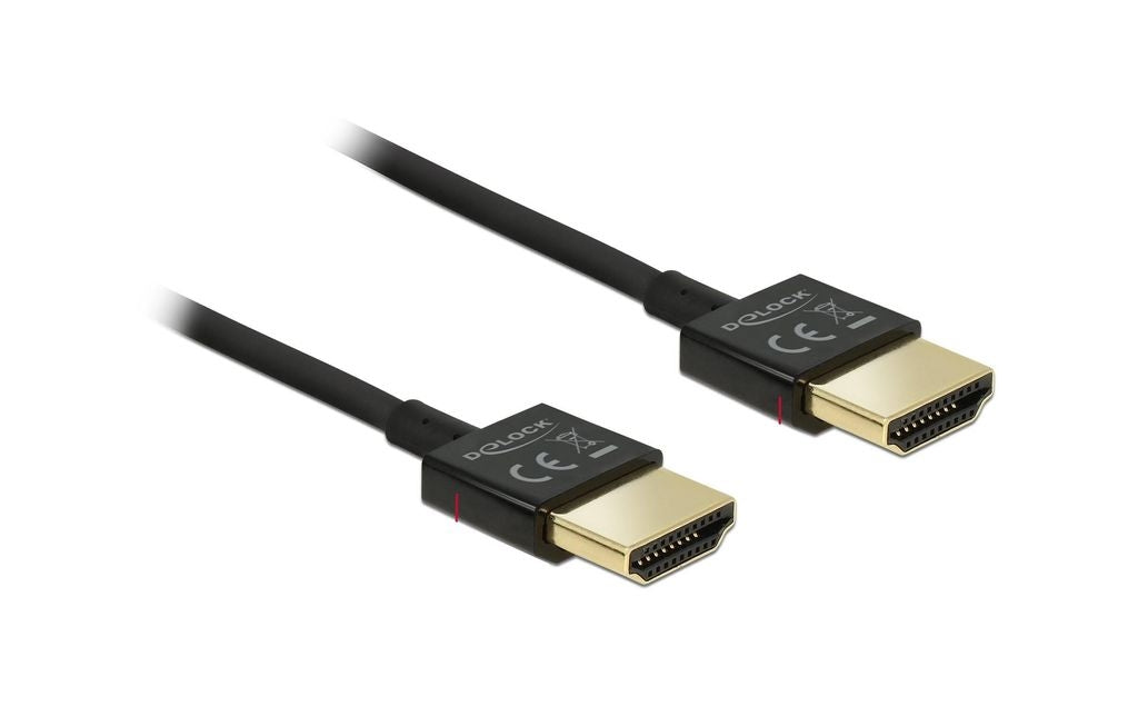 Delock High Speed HDMI Cable with Ethernet 3D 4K @ 60Hz, 2m