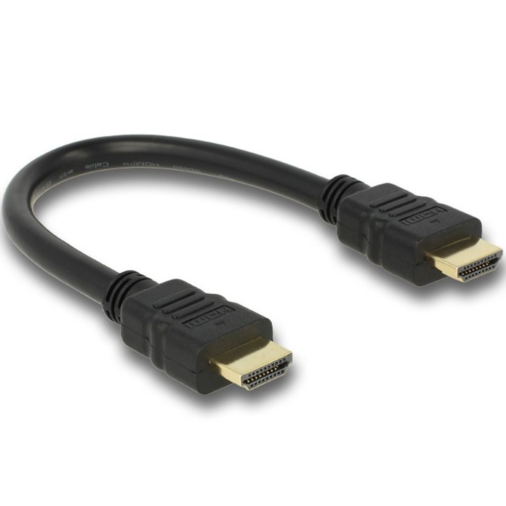 Delock High Speed HDMI Cable with Ethernet 4K @ 30Hz, 0.25m