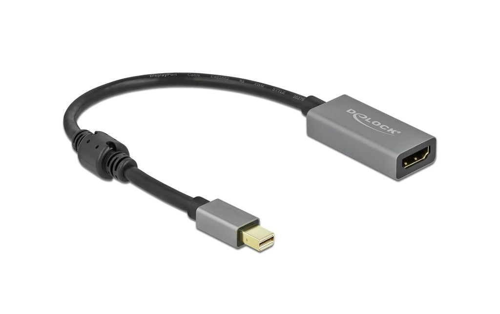 Delock Mini DisplayPort to HDMI Adapter 4K @ 60Hz HDR, Active