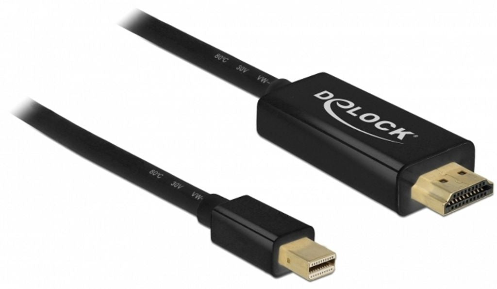 Delock Mini DisplayPort to HDMI Cable Passive, 2m