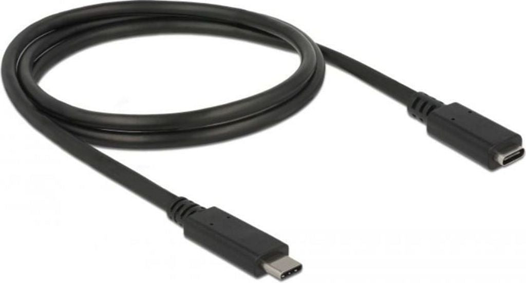 Delock USB-C Extension Cable male to female, 10 Gbps, 60W PD, 4K, 1m