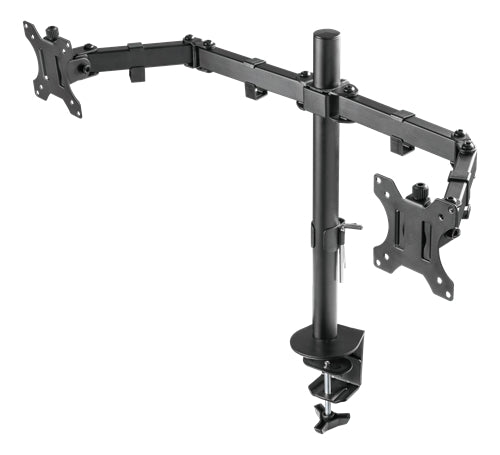 Deltaco Dual-monitor Desk mount for Monitors 13-32", VESA 100 - Black