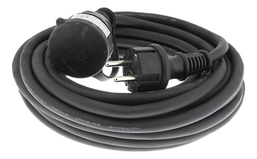 Deltaco Extension Cable, Outdoor Use, Grounded, IP44, 10m - Black