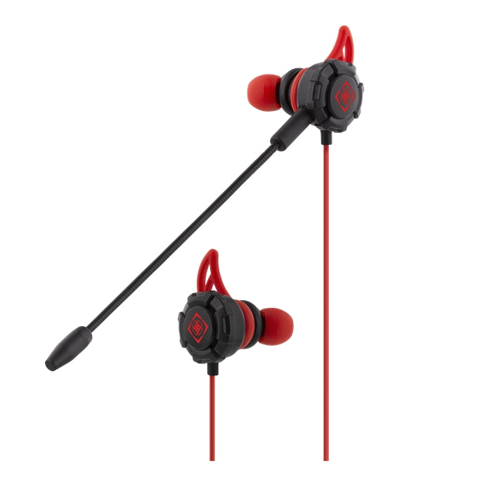 Deltaco Gaming Headset in-ear 30Hz - 16kHz - Black/Red