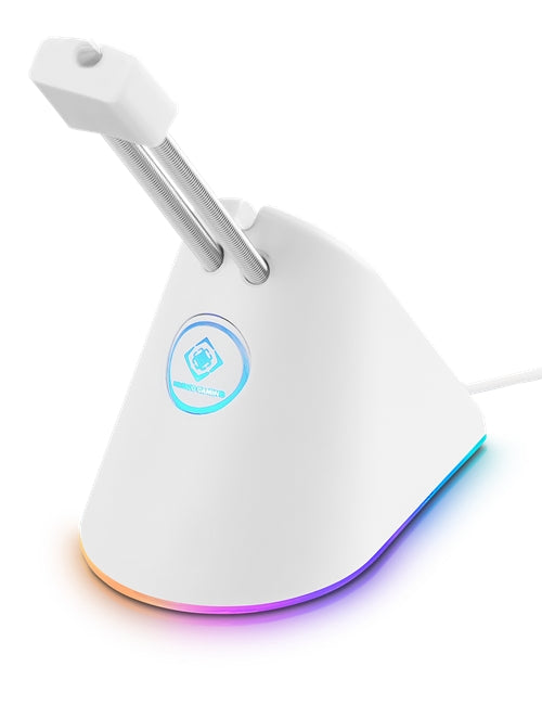 Deltaco Gaming RGB Mouse Bungee for Mouse Cable - White/RGB