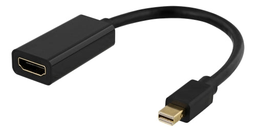 Deltaco Mini DisplayPort to HDMI Adapter, 0.2m - Black