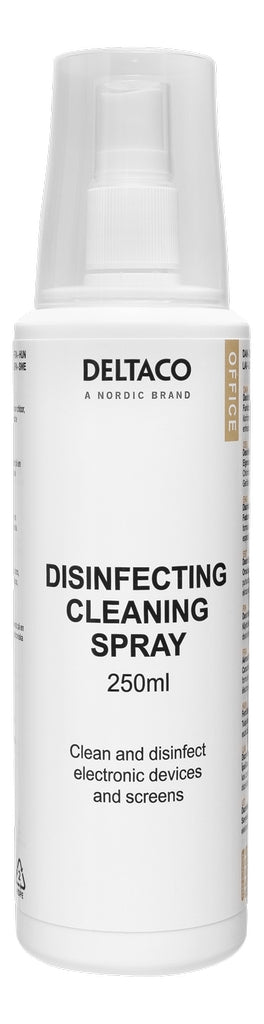 Deltaco OFFICE Antibacterial Cleaning Spray for Screen, 250ml