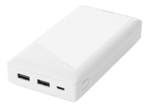 Deltaco Powerbank 20000 mAh 2xUSB-A 10.5W - White