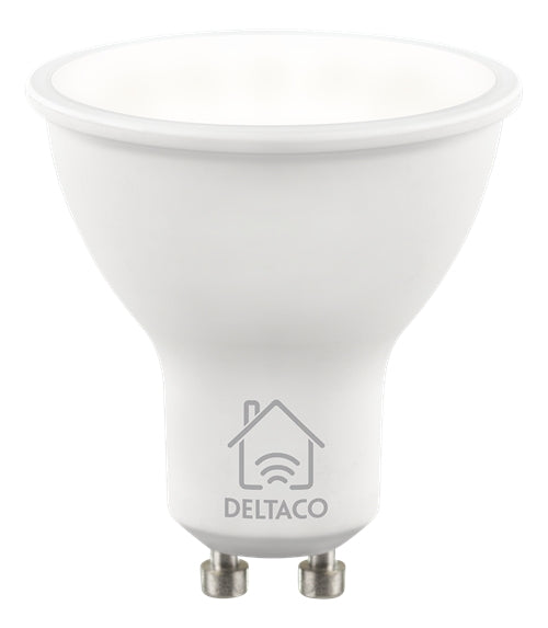 Deltaco Smart Home LED lamp GU10, WiFi Dimmable, 220-240V - White