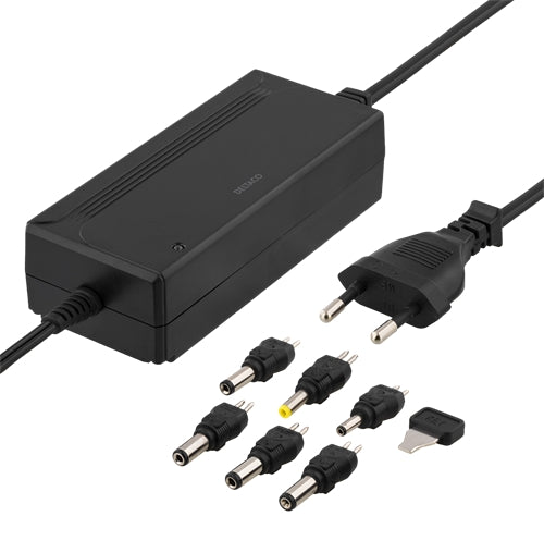 Deltaco Universal Power Cable / Power Adapter, 3A - Black