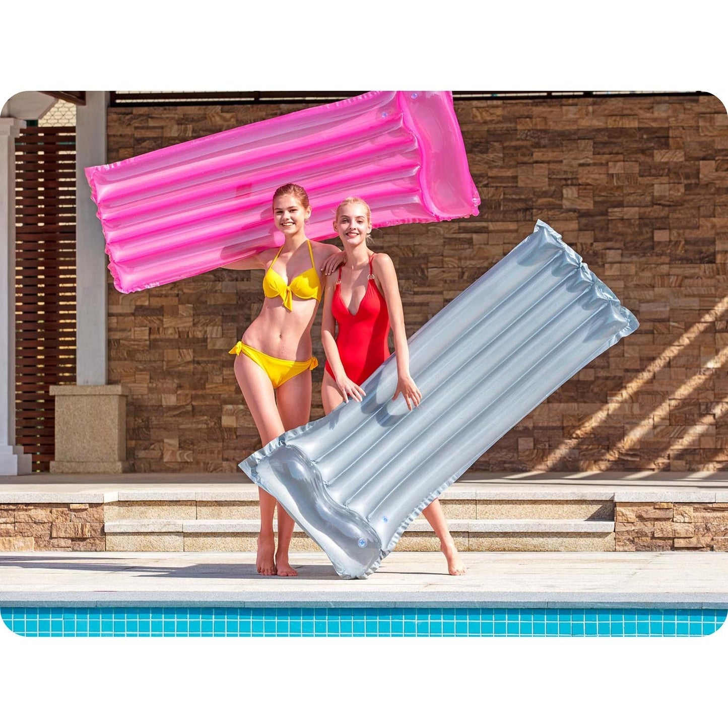 Deluxe beach mattress 4 colors 183 x 76 cm Bestway 44013 turquoise