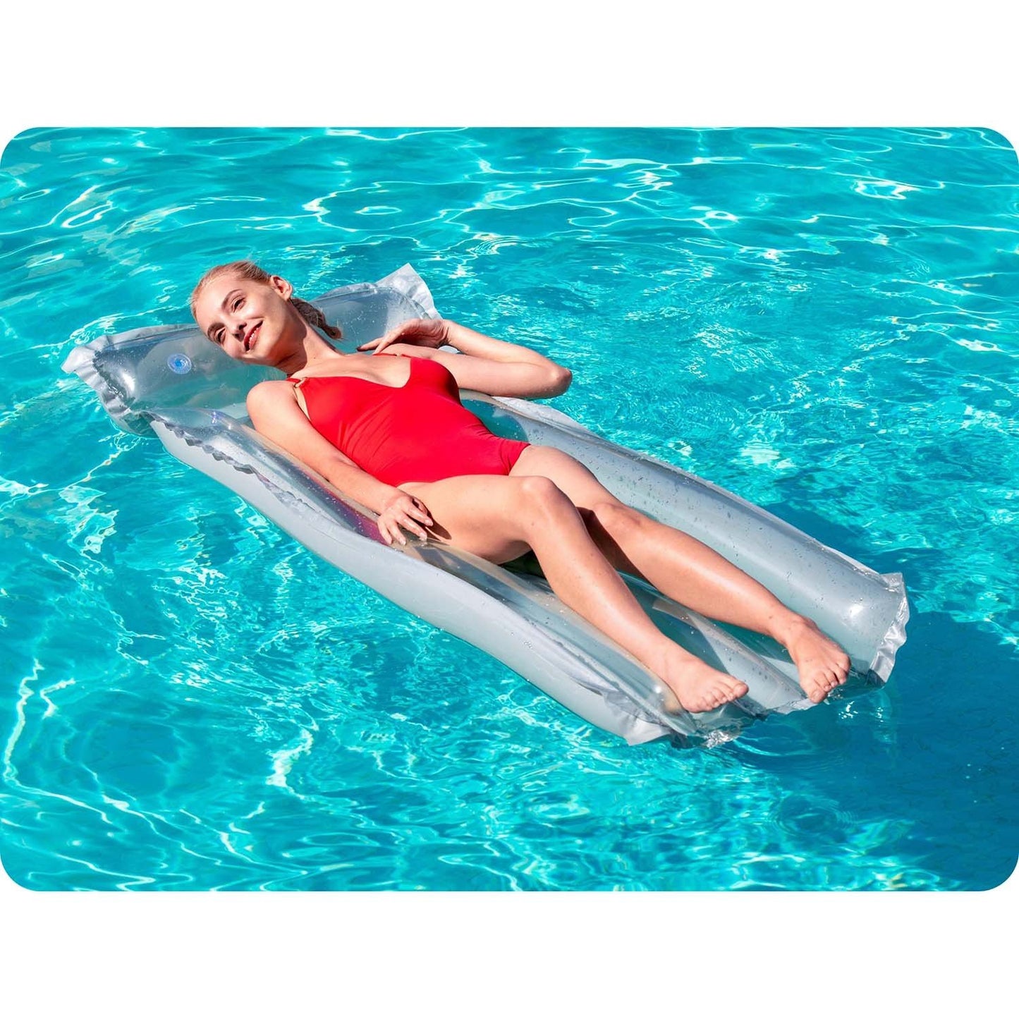 Deluxe beach mattress 4 colors 183 x 76 cm Bestway 44013 turquoise