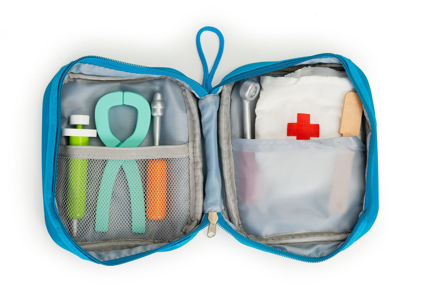 Dental set bag with 7 accessories for children