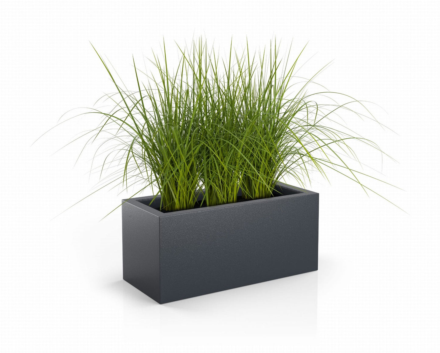 Designer pot LONG 40cm height anthracite