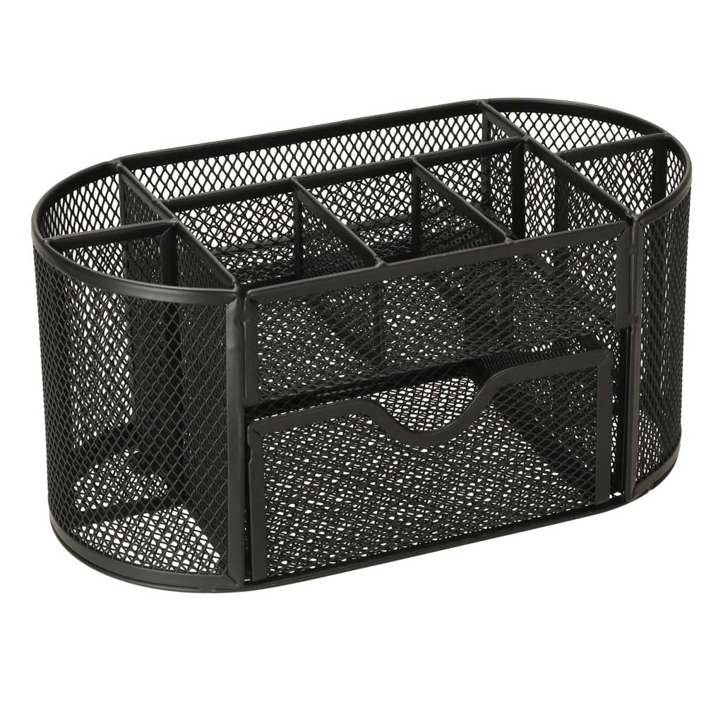 Desk organizer metal desk toolbox 9 compartments